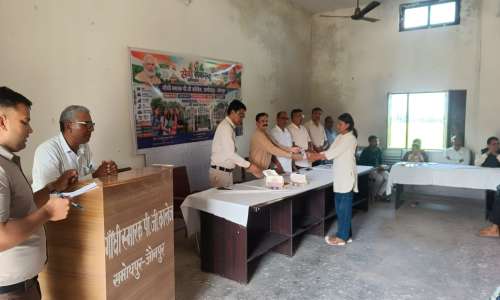 गांधी स्मारक पीजी कॉलेज, समोधपुर में सेवा संकल्प अभियान के अंतर्गत जनकल्याणकारी योजनाओं पर जागरूकता कार्यक्रम आयोजित।