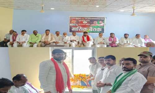 समाजवादी पार्टी के कार्यकर्ताओं ने पीडीए जन चौपाल कार्यक्रम का किया आयोजन।