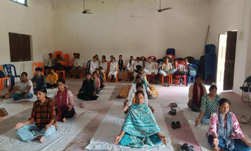 गांधी स्मारक पीजी कॉलेज, समोधपुर में योगाभ्यास एवं क्रिकेट मैच के साथ सेवा संकल्प अभियान का भव्य समापन।