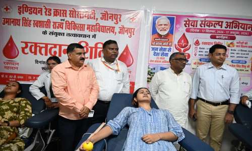 प्रधानमंत्री श्री नरेंद्र मोदी जी के जन्मदिवस एवं 25 वर्षों की जनसेवा के उपलक्ष्य में मेडिकल कॉलेज जौनपुर में सेवा संकल्प अभियान के अंतर्गत विविध कार्यक्रम आयोजित।