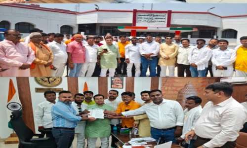 पंचायत चुनाव टलने पर ग्राम प्रधानों का प्रदर्शन, कार्यकाल बढ़ाने की मांग — डीएम महेंद्र सिंह तंवर ने वीसी कर तुरंत सुनी समस्याएं।